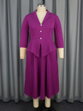 SC Single Shoulder Press Size Maxi Dress GKEN-AM041013