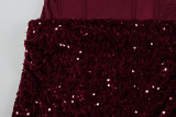 SC Sequin Patchwork Sling Mini Dress GWSD-D1995142