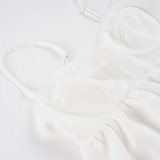 SC Lace Edge Sling Mini Dress GPKJ-MR48730