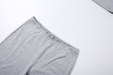 SC Color Block Sleeveless Tank Top Fifth Pants Suit DLSF-K6S06889A