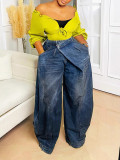 SC Fashion Washed Wide Leg Jeans BGN-367