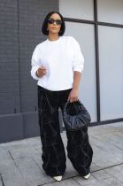 SC Plus Size Fashion Ruched Washed Loose Jeans GYLN-5159
