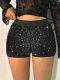 SC Sequin High Waist Short SH-391512