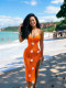 SC Crocheted Halterneck Split Beach Maxi Dress CM-60505