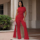 SC Ruched Irregular Single Shoulder Maxi Dress GJYO-JP006329