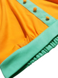 SC Contrast Color Patchwork Backless Two Piece Pants Set HNIF-ZM025