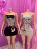 Pre Order: About 7 work days shipping Print Tube Top Dress YUEM-202630