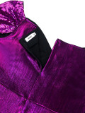 SC V Neck Solid Color Ruched Maxi Dress GKEN-AM040837