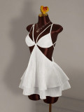 SC Sexy Tie Up Backless Mini Dress GXIY-K26L2279
