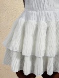 SC Solid Color Halterneck Backless Mini Dress GXIY-K26L2398
