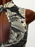 SC Contrast Color Sleeveless Backless Mini Dress GXIY-K26L2225