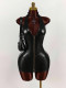 SC Deep V Neck Zipper Mini Dress GXIY-K25L1345