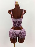 SC Lace Patchwork Sling Top Shorts Suit GXIY-K26L2269