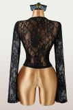 SC Lace See Through Solid Top YWXS-K25L1761