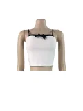 SC Print Bow Tie Camisole Top+Lace Fifth Pants CH-26020