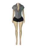 SC Deep V Neck Sleeveless Tops CH-26017