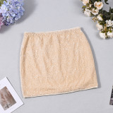 SC Sequin Slim MIni Skirts GFRT-60390DBZ