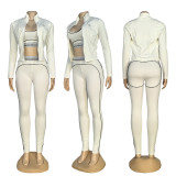 VIP1 Embroidery Coat+Tank Tops+Pants Suit GYSF-6280