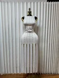 SC Sleeveless Solid Color Beading Maxi Dress GADE-11273