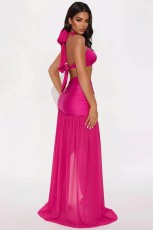 SC Sexy Solid Color Tube Top Two Piece Skirts Set SHD-9980