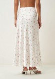 SC Satin Print Long Skirts GKYS-1111