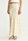 SC Satin Print Long Skirts GKYS-1111