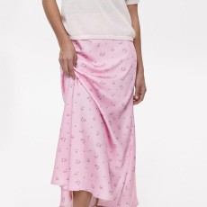 SC Satin Print Long Skirts GKYS-1111