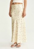 SC Satin Print Long Skirts GKYS-1111