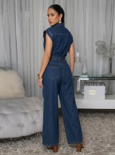 SC Fashion Patchwork Sleeveless Loose Jumpsuit OSM-4502