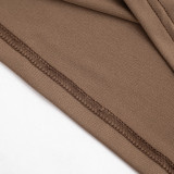 SC Solid Color Short Sleeve T Shirt Pants 2 Piece Set GDSF-D26ST129