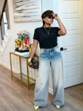 SC Gradient Washed Wide Leg Jeans GYLN-2651