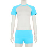 SC Casual Sports Short Sleeve Shorts Suit (With Hairband) GSXL-HD999910