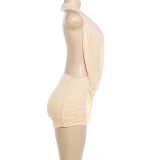 SC Halterneck Sleeveless Backless Mini Dress GZJQ-K6D07451A