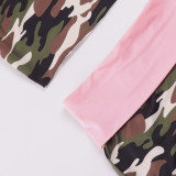 SC Camouflage Print Sleeveless Two Piece Short Set GPKJ-MR48283