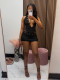 SC Deep V Neck Hollow Out Bodysuit Two Piece Skirts Set GTGE-MH1011