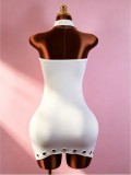 SC Solid Color Sleeveless Mini Dress GTGE-MH1021