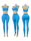 SC Contrast Color Sleeveless Tank Top Two Piece Set CH-26082