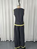 SC Loose Sleeveless Tops Two Piece Pants Set GWDS-260409