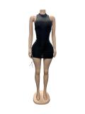 SC Sleeveless Hollow Out Bandage Dress GFCF-1479