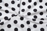 SC Polka Dots Print Backless Romper XEF-K6Q08488A