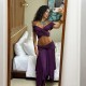 SC Off Shoulder Solid Color Irregular Two Piece Skirts Set GYME-K6S07459A
