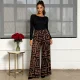 SC Plus Size Print Casual Straight Pants QMZF-2168