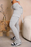 SC Solid Color Multi-pockets Casual Pants SHD-8003