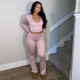SC Lace V Neck Long Sleve Pants 2 Piece Set SHD-8009