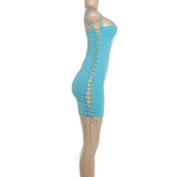 SC Solid Color Sling Bandage Dress XEF-K6D08022A