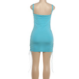 SC Solid Color Sling Bandage Dress XEF-K6D08022A