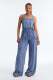 SC Casual Denim Wide Leg Jumpsuit LX-6202