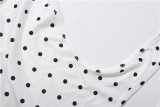 SC Polka Dots Print Backless Romper GYME-K6Q08075A