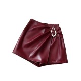 SC Casual PU Leather Short GPBY-SK8218