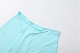 SC Sleeveless One Shoulder Backless Two Piece Skirts Set GYME-K6S06124A